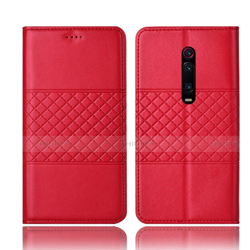 Coque Portefeuille Livre Cuir Etui Clapet T15 pour Xiaomi Mi 9T Rouge Plus