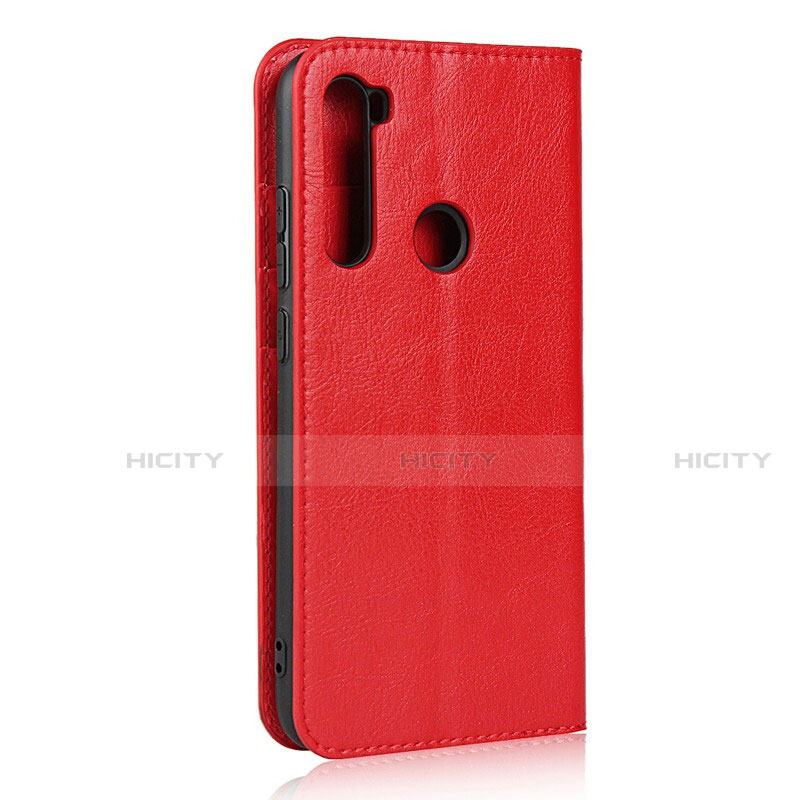 Coque Portefeuille Livre Cuir Etui Clapet T15 pour Xiaomi Redmi Note 8 (2021) Rouge Plus