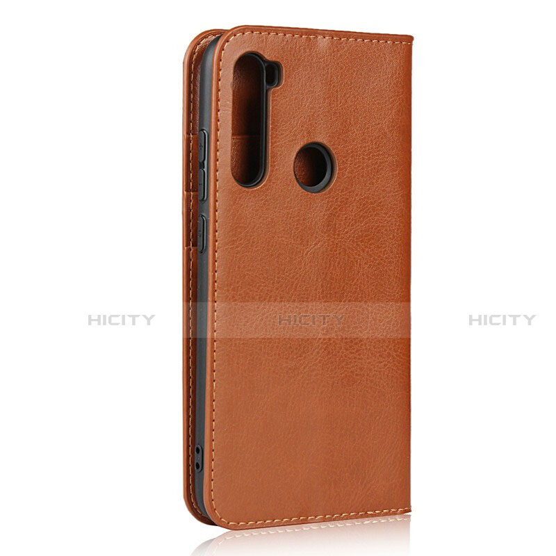 Coque Portefeuille Livre Cuir Etui Clapet T15 pour Xiaomi Redmi Note 8 Orange Plus