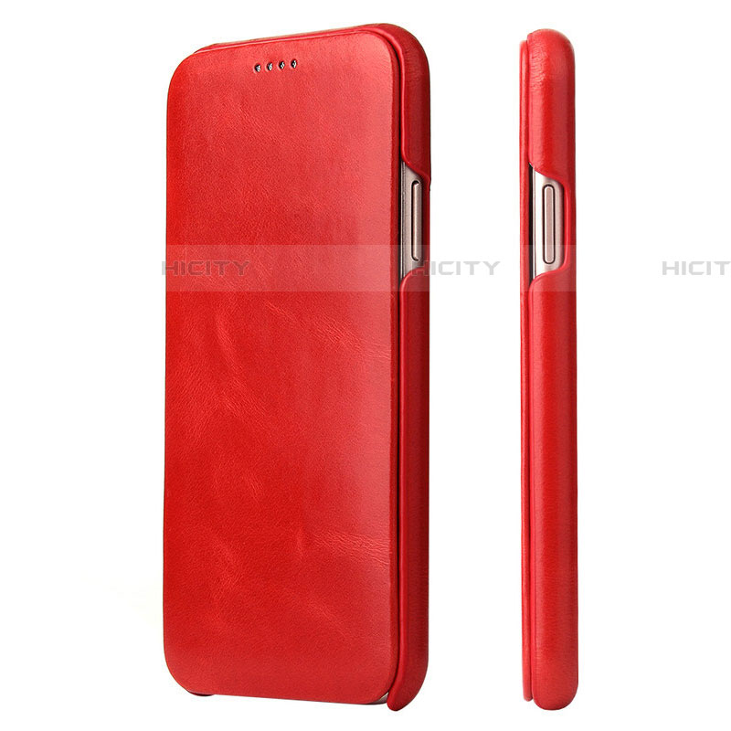 Coque Portefeuille Livre Cuir Etui Clapet T16 pour Apple iPhone 11 Rouge Plus