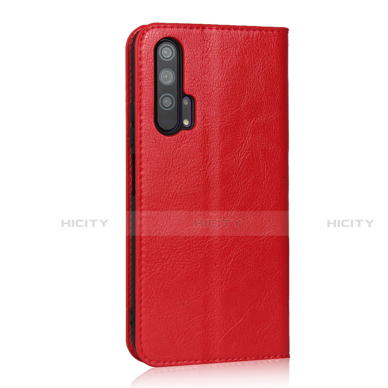 Coque Portefeuille Livre Cuir Etui Clapet T16 pour Huawei Honor 20 Pro Rouge Plus