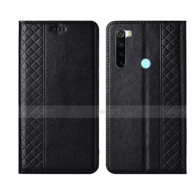 Coque Portefeuille Livre Cuir Etui Clapet T16 pour Xiaomi Redmi Note 8 (2021) Noir Plus