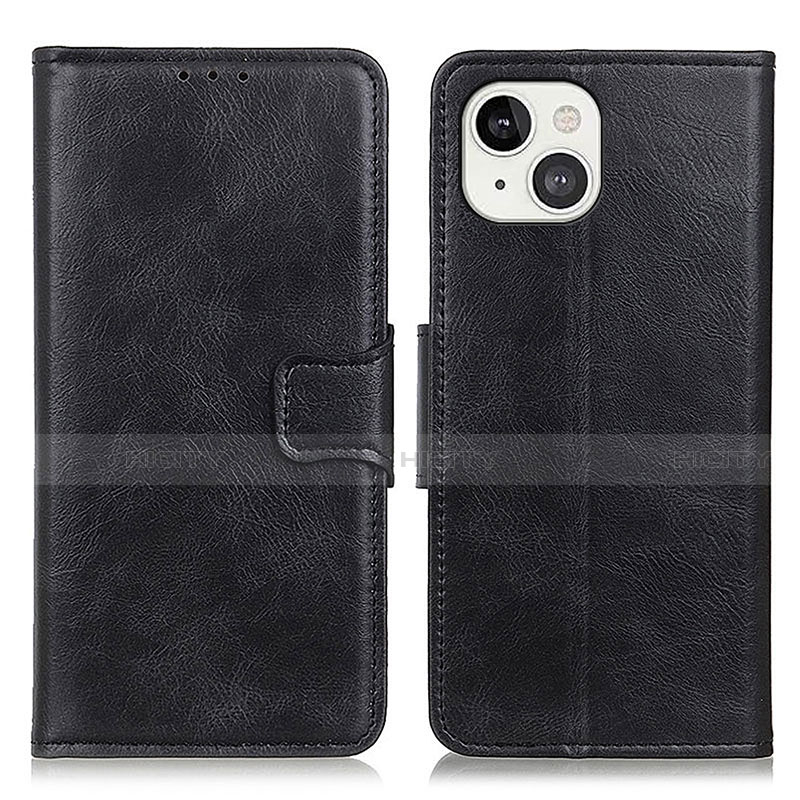 Coque Portefeuille Livre Cuir Etui Clapet T17 pour Apple iPhone 13 Noir Plus