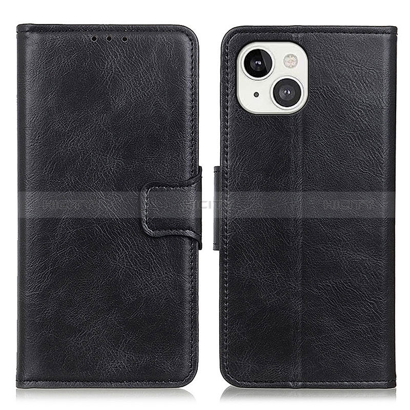 Coque Portefeuille Livre Cuir Etui Clapet T17 pour Apple iPhone 15 Noir Plus