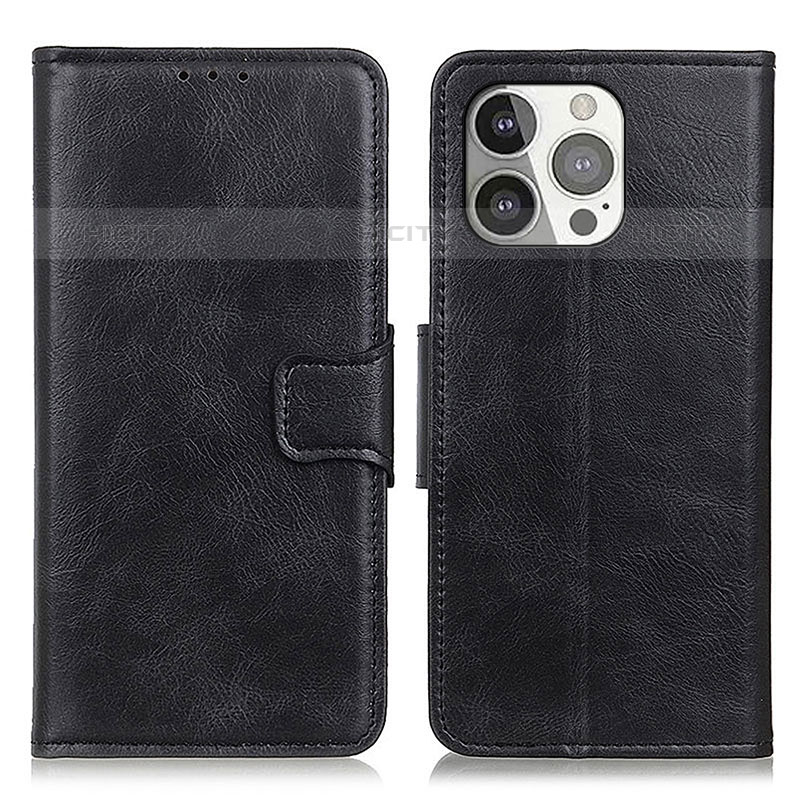 Coque Portefeuille Livre Cuir Etui Clapet T17 pour Apple iPhone 16 Pro Max Noir Plus