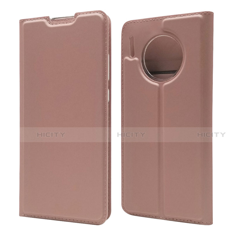 Coque Portefeuille Livre Cuir Etui Clapet T17 pour Huawei Mate 30 5G Or Rose Plus