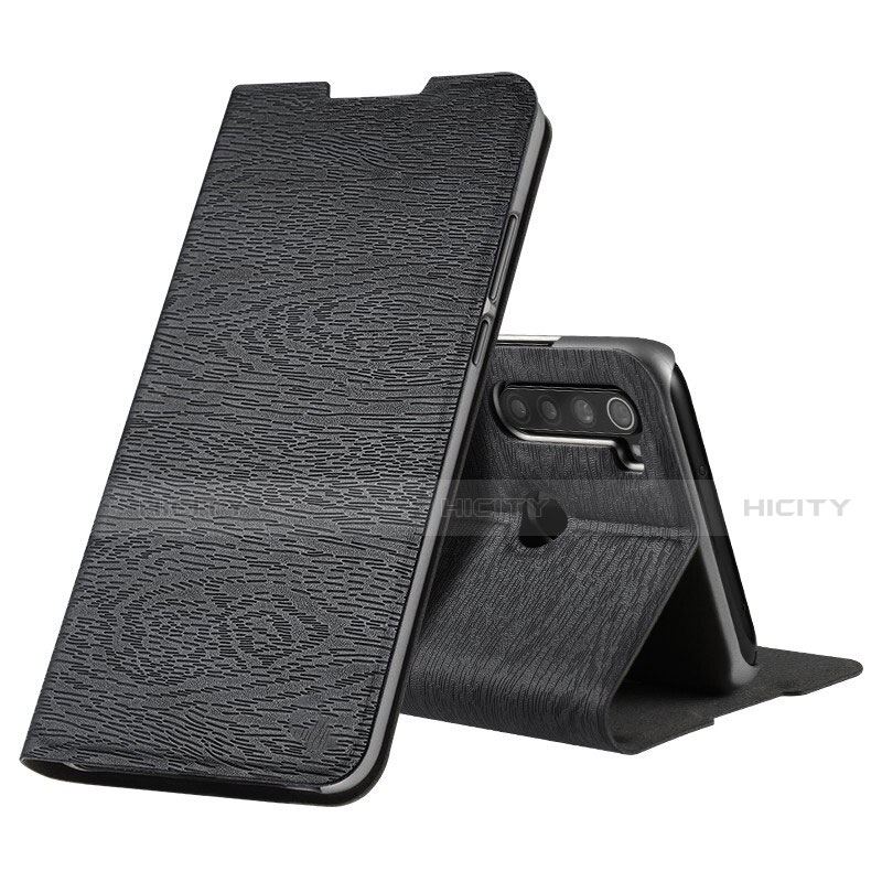 Coque Portefeuille Livre Cuir Etui Clapet T17 pour Xiaomi Redmi Note 8 (2021) Noir Plus