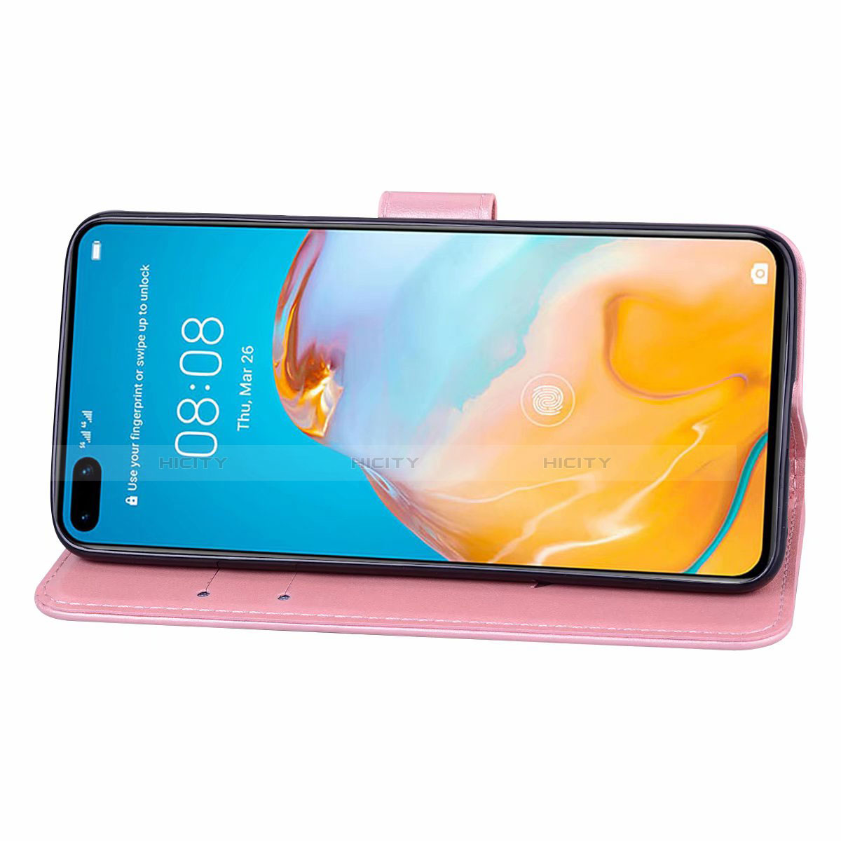 Coque Portefeuille Livre Cuir Etui Clapet T21 pour Huawei P40 Plus