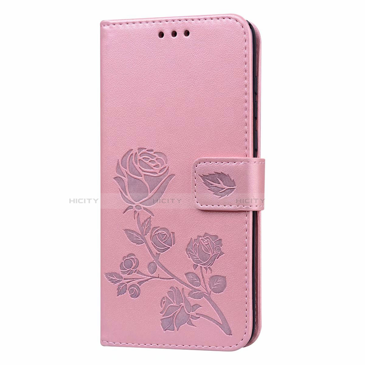 Coque Portefeuille Livre Cuir Etui Clapet T21 pour Huawei P40 Rose Plus