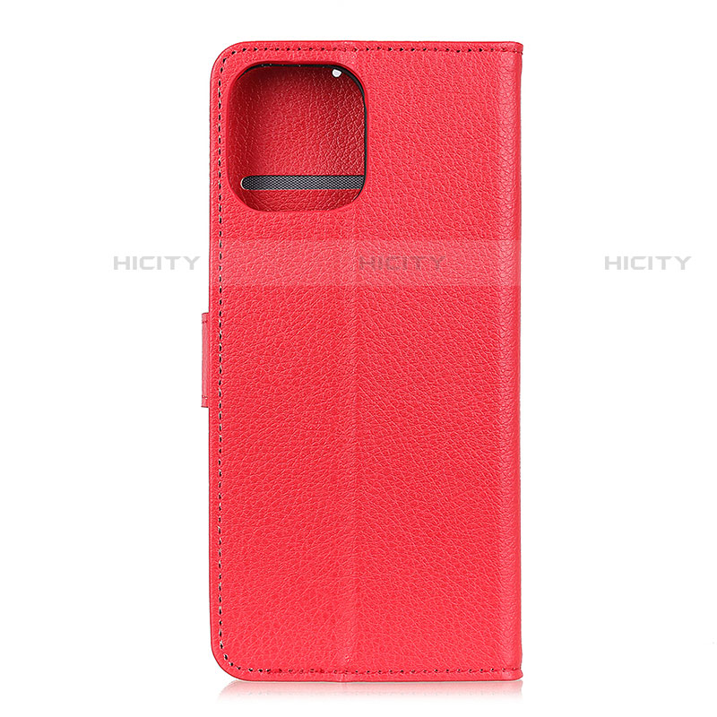 Coque Portefeuille Livre Cuir Etui Clapet T25 pour Xiaomi Mi 11 Lite 4G Rouge Plus