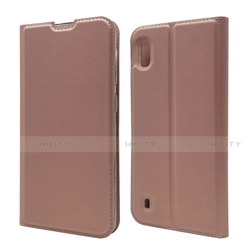 Coque Portefeuille Livre Cuir Etui Clapet U01 pour Samsung Galaxy A10 Or Rose Plus