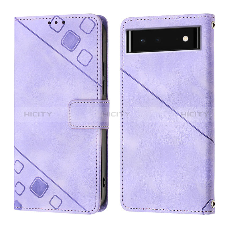 Coque Portefeuille Livre Cuir Etui Clapet Y01B pour Google Pixel 6 5G Plus