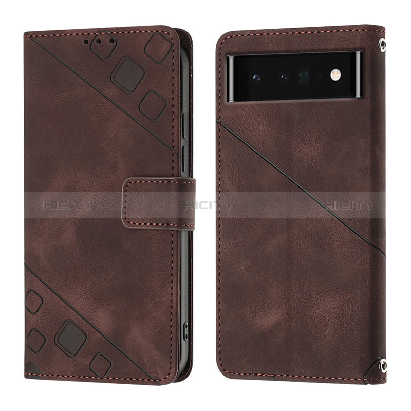 Coque Portefeuille Livre Cuir Etui Clapet Y01B pour Google Pixel 6 Pro 5G Plus