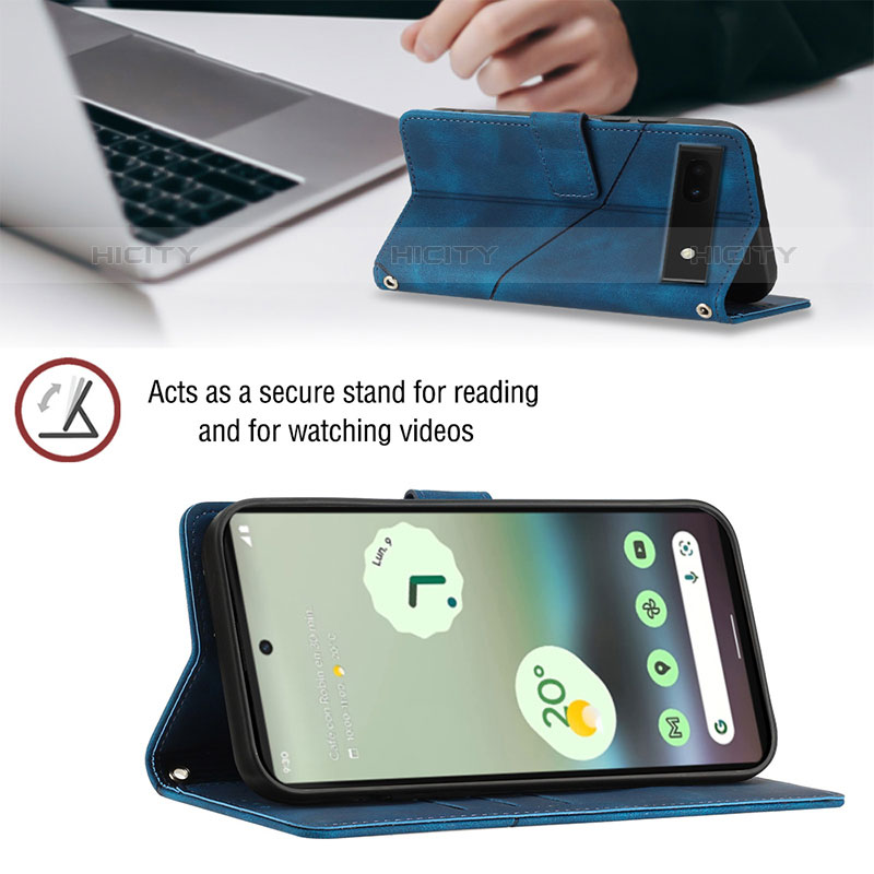 Coque Portefeuille Livre Cuir Etui Clapet Y01B pour Google Pixel 6a 5G Plus