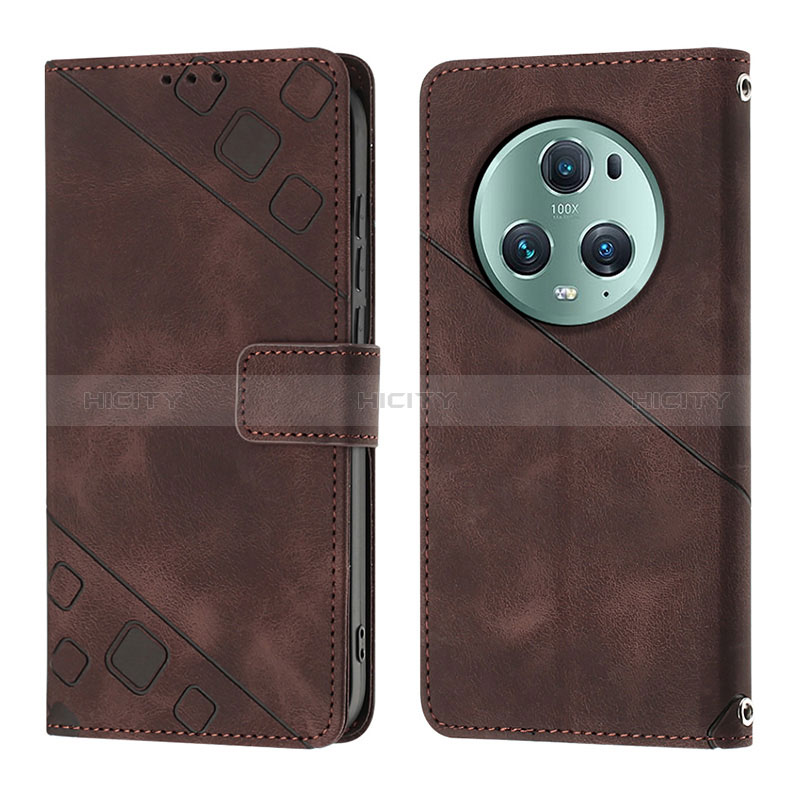 Coque Portefeuille Livre Cuir Etui Clapet Y01B pour Huawei Honor Magic5 Pro 5G Plus