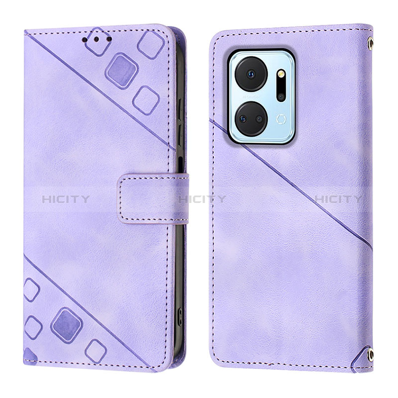 Coque Portefeuille Livre Cuir Etui Clapet Y01B pour Huawei Honor X7a Plus