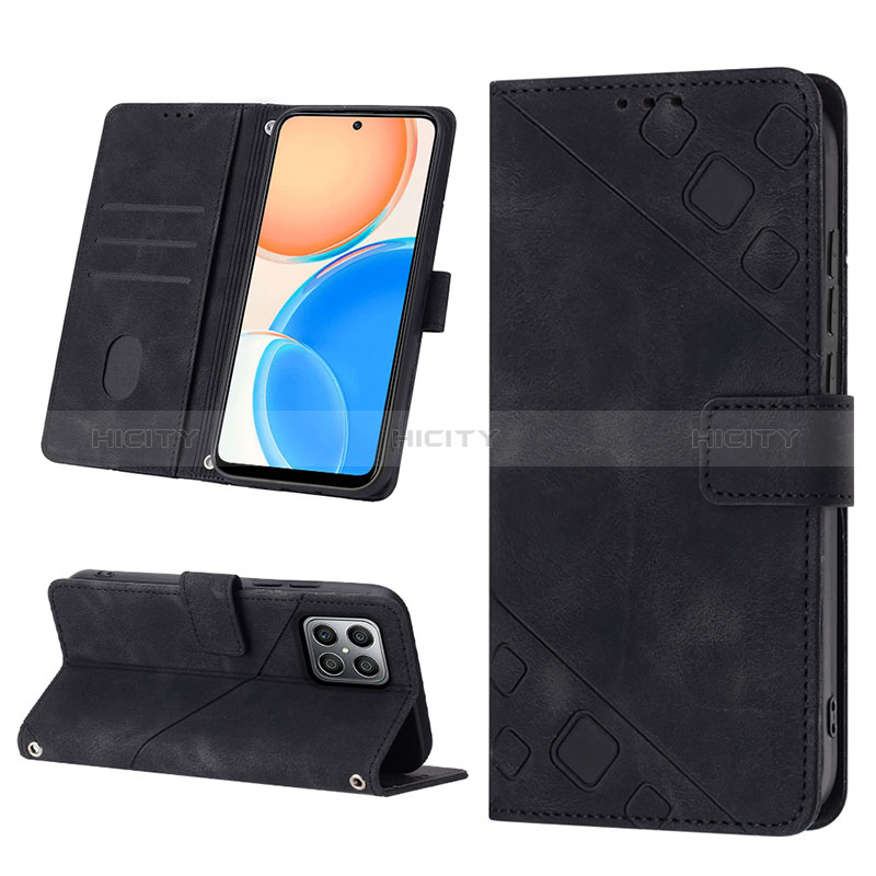 Coque Portefeuille Livre Cuir Etui Clapet Y01B pour Huawei Honor X8 4G Plus