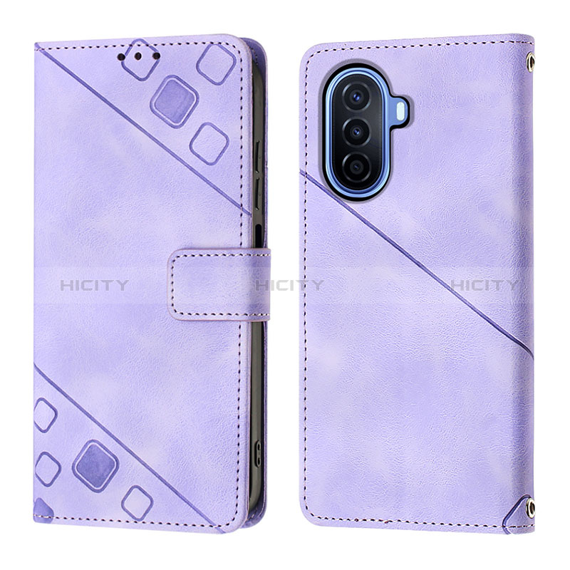 Coque Portefeuille Livre Cuir Etui Clapet Y01B pour Huawei Nova Y70 Plus