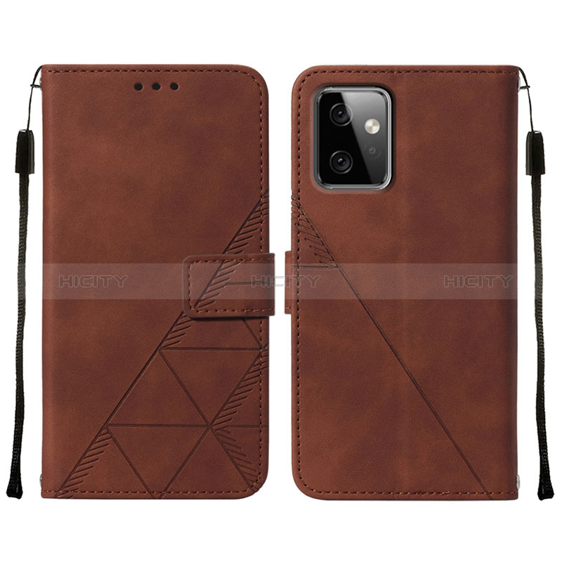 Coque Portefeuille Livre Cuir Etui Clapet Y01B pour Motorola Moto G Power 5G (2023) Marron Plus