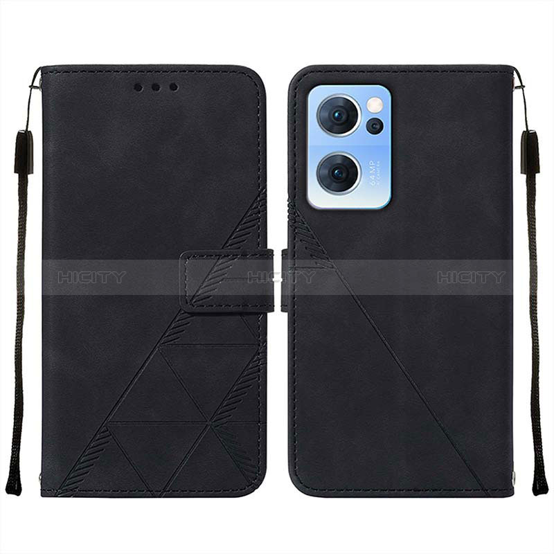 Coque Portefeuille Livre Cuir Etui Clapet Y01B pour OnePlus Nord CE 2 5G Noir Plus