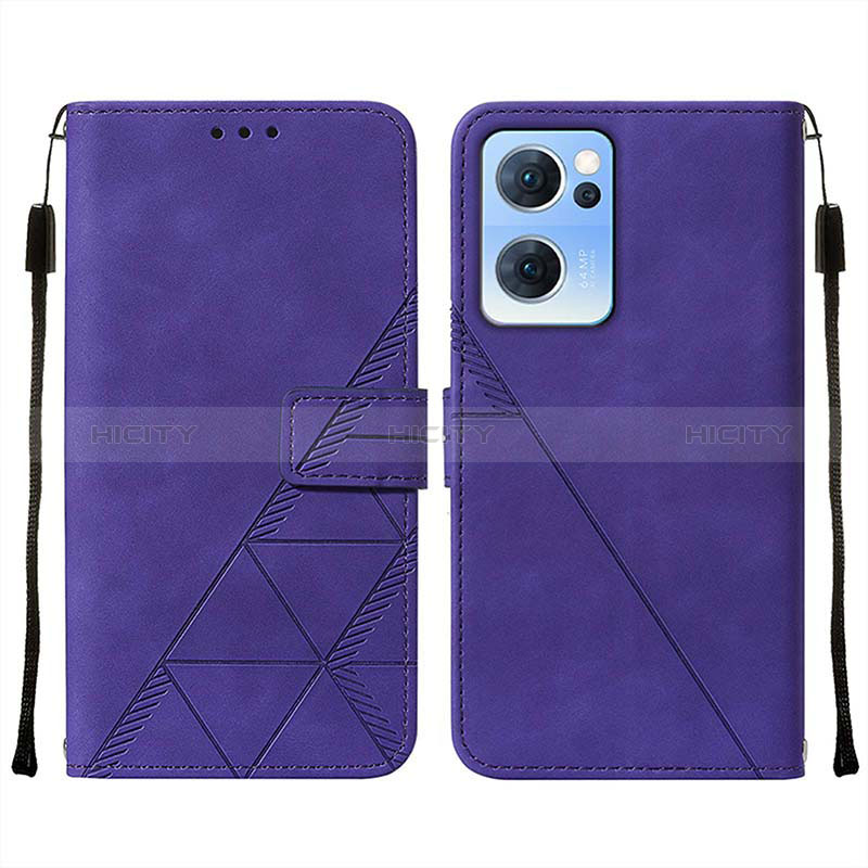 Coque Portefeuille Livre Cuir Etui Clapet Y01B pour OnePlus Nord CE 2 5G Violet Plus