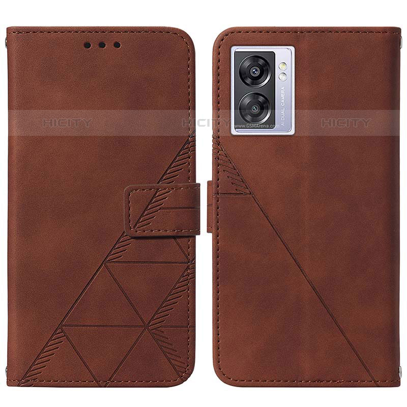 Coque Portefeuille Livre Cuir Etui Clapet Y01B pour OnePlus Nord N300 5G Marron Plus