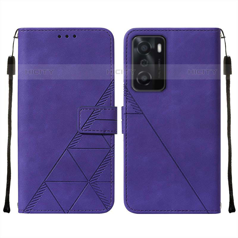 Coque Portefeuille Livre Cuir Etui Clapet Y01B pour Oppo A55S 5G Plus