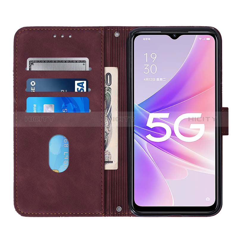 Coque Portefeuille Livre Cuir Etui Clapet Y01B pour Oppo A57 5G Plus