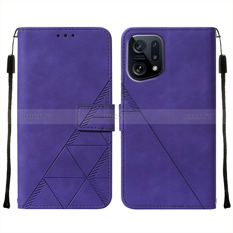 Coque Portefeuille Livre Cuir Etui Clapet Y01B pour Oppo Find X5 5G Plus