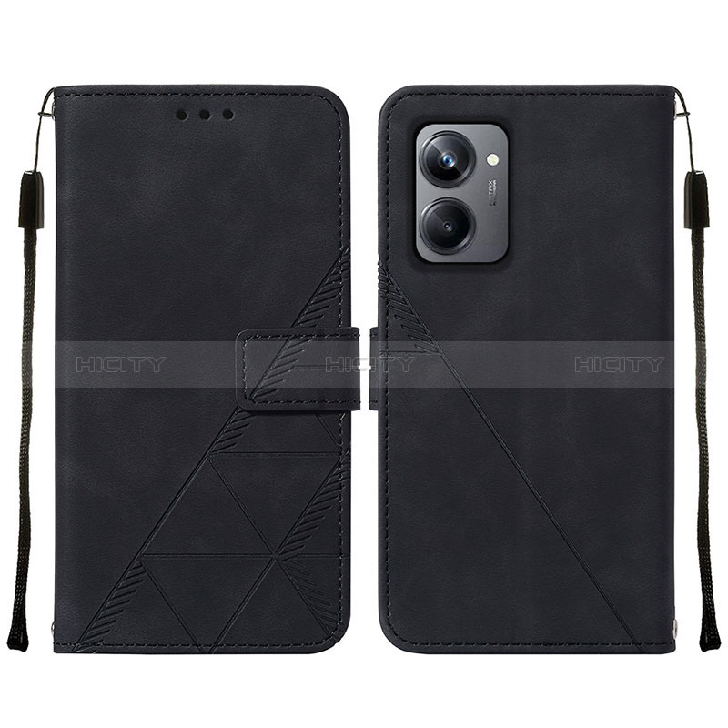 Coque Portefeuille Livre Cuir Etui Clapet Y01B pour Realme 10 Pro 5G Noir Plus