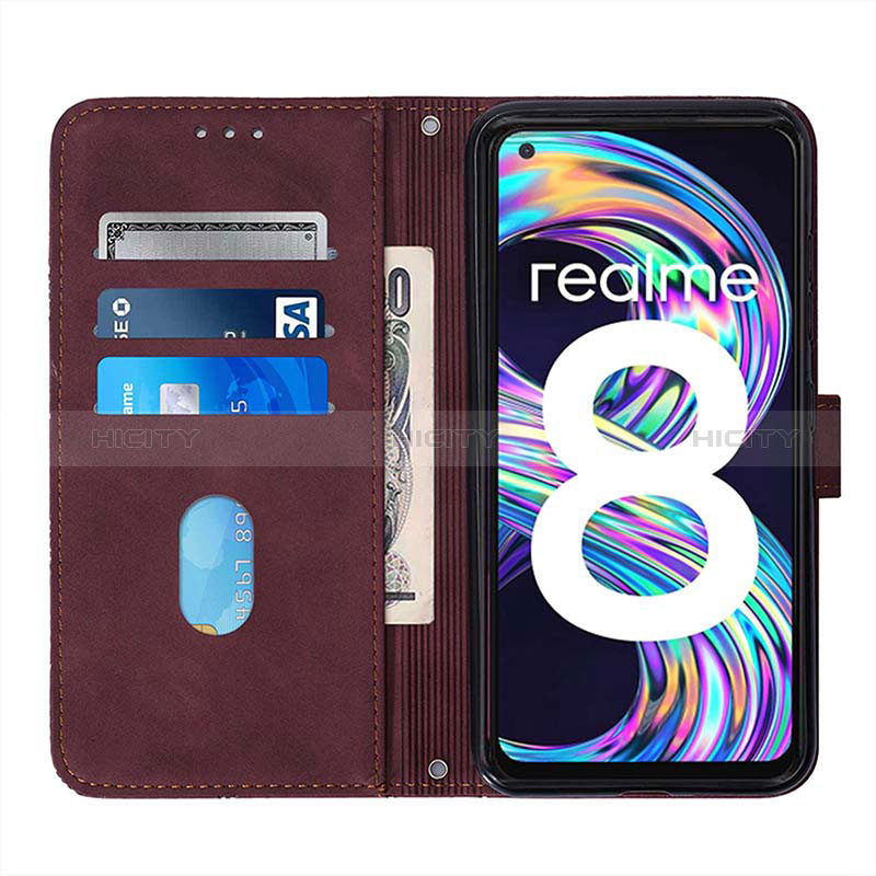 Coque Portefeuille Livre Cuir Etui Clapet Y01B pour Realme 8 4G Plus