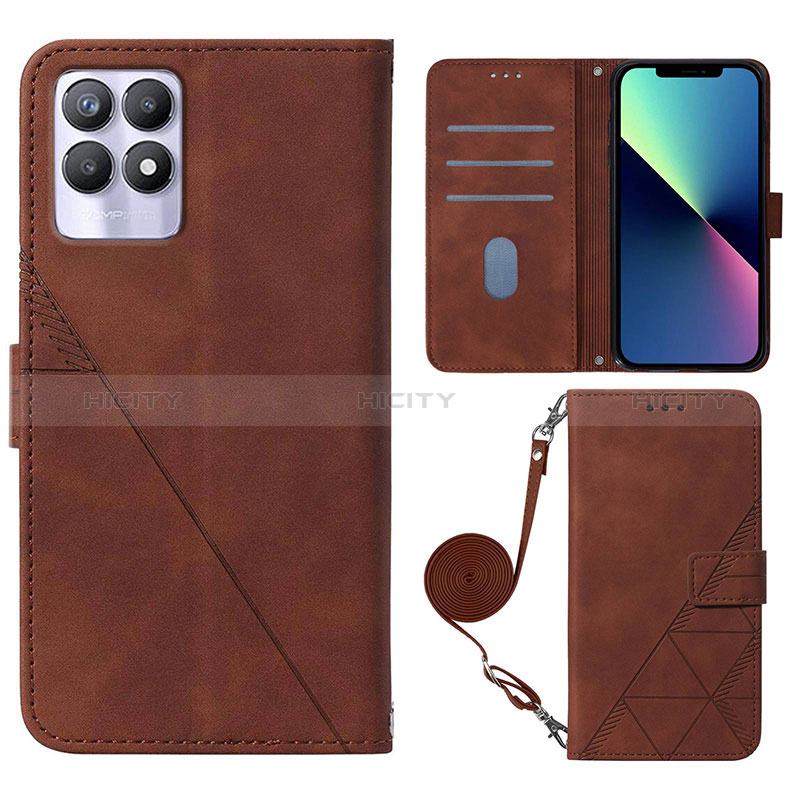 Coque Portefeuille Livre Cuir Etui Clapet Y01B pour Realme 8i Plus