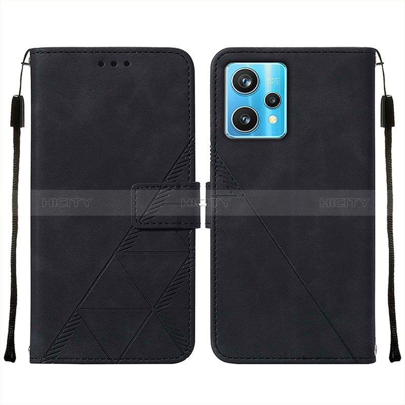 Coque Portefeuille Livre Cuir Etui Clapet Y01B pour Realme 9 4G Noir Plus