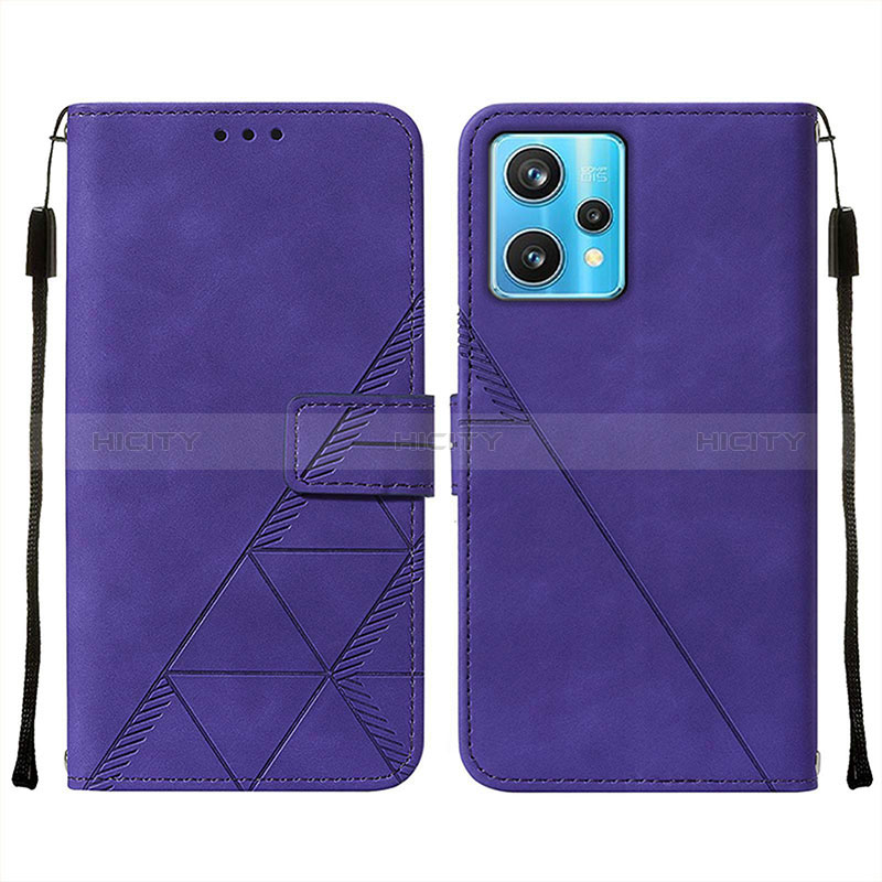 Coque Portefeuille Livre Cuir Etui Clapet Y01B pour Realme 9 Pro+ Plus 5G Violet Plus