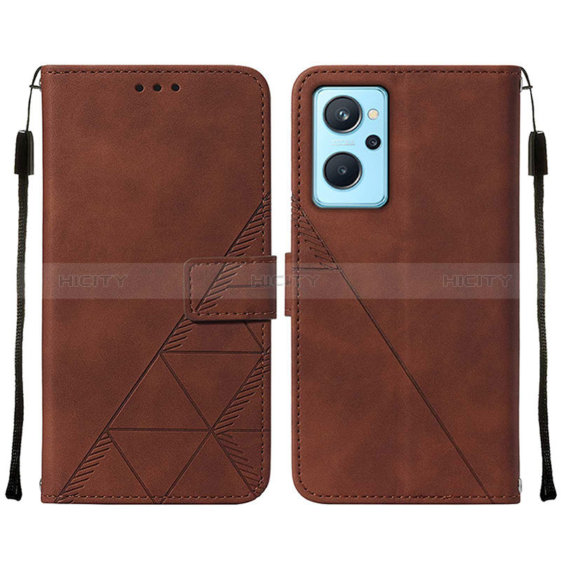 Coque Portefeuille Livre Cuir Etui Clapet Y01B pour Realme 9i 4G Marron Plus