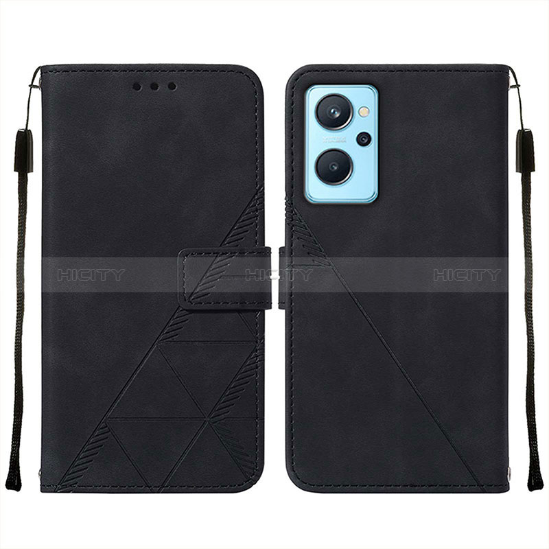 Coque Portefeuille Livre Cuir Etui Clapet Y01B pour Realme 9i 4G Noir Plus