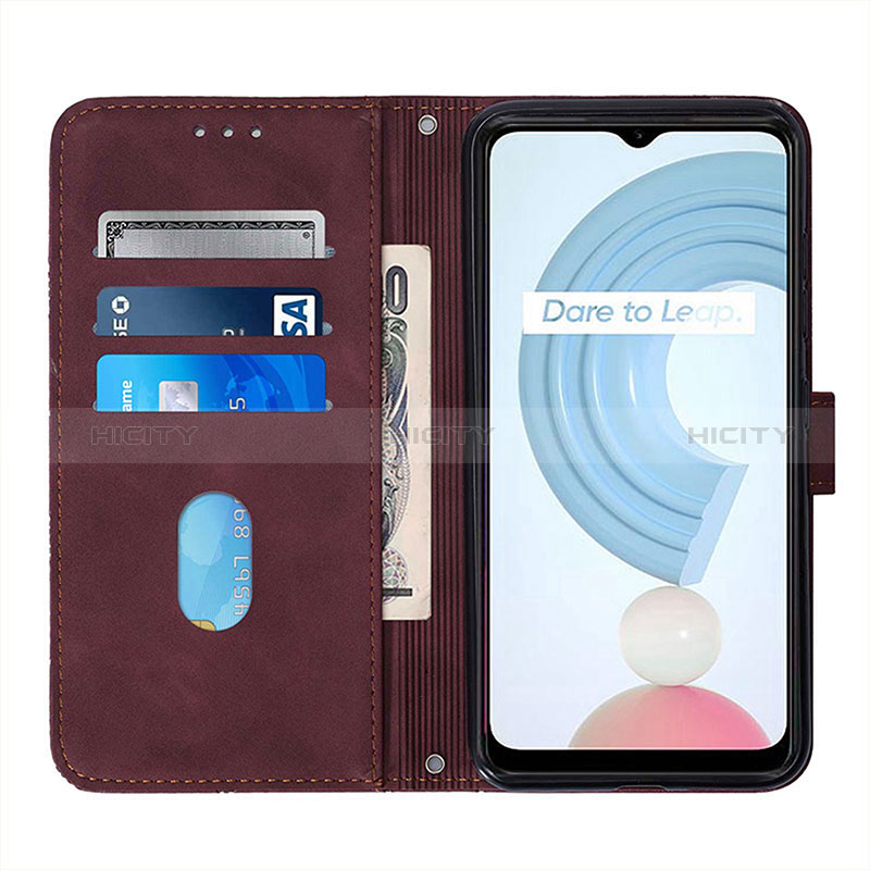 Coque Portefeuille Livre Cuir Etui Clapet Y01B pour Realme C25Y India Plus