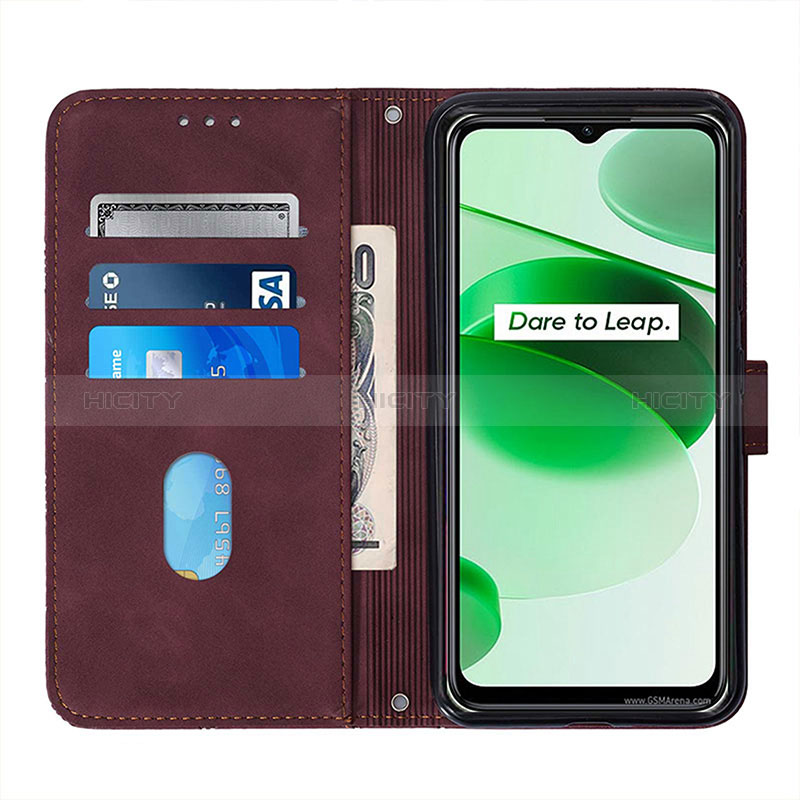 Coque Portefeuille Livre Cuir Etui Clapet Y01B pour Realme C35 Plus