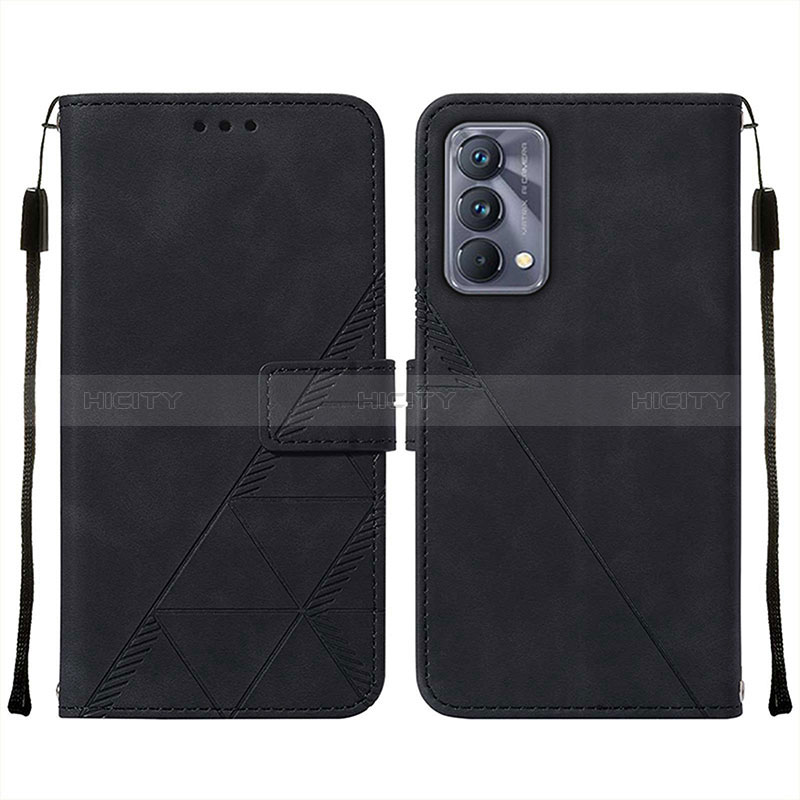 Coque Portefeuille Livre Cuir Etui Clapet Y01B pour Realme GT Master 5G Noir Plus