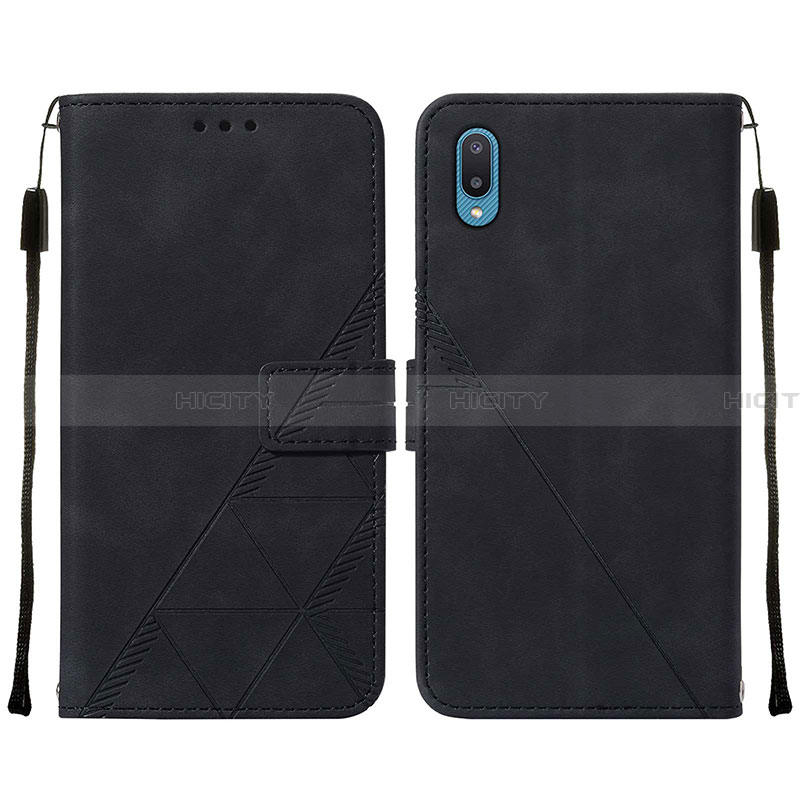 Coque Portefeuille Livre Cuir Etui Clapet Y01B pour Samsung Galaxy A02 Noir Plus