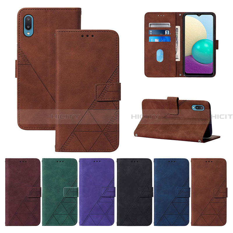 Coque Portefeuille Livre Cuir Etui Clapet Y01B pour Samsung Galaxy A02 Plus