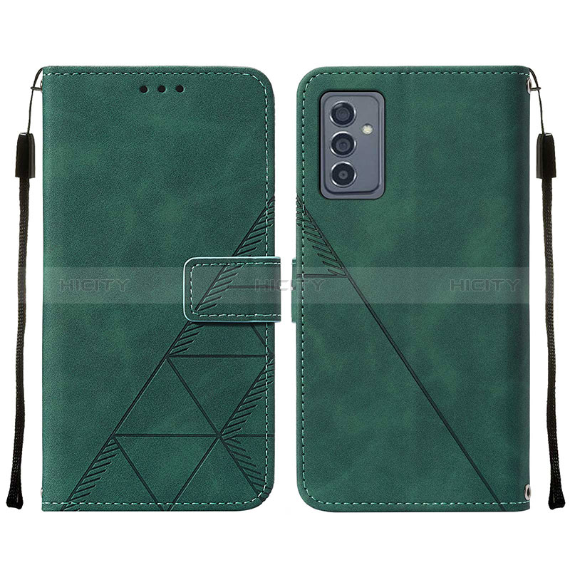 Coque Portefeuille Livre Cuir Etui Clapet Y01B pour Samsung Galaxy A15 5G Vert Plus