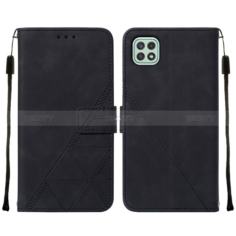 Coque Portefeuille Livre Cuir Etui Clapet Y01B pour Samsung Galaxy A22s 5G Noir Plus