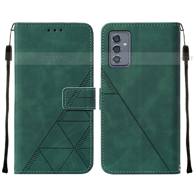 Coque Portefeuille Livre Cuir Etui Clapet Y01B pour Samsung Galaxy A24 4G Vert Plus