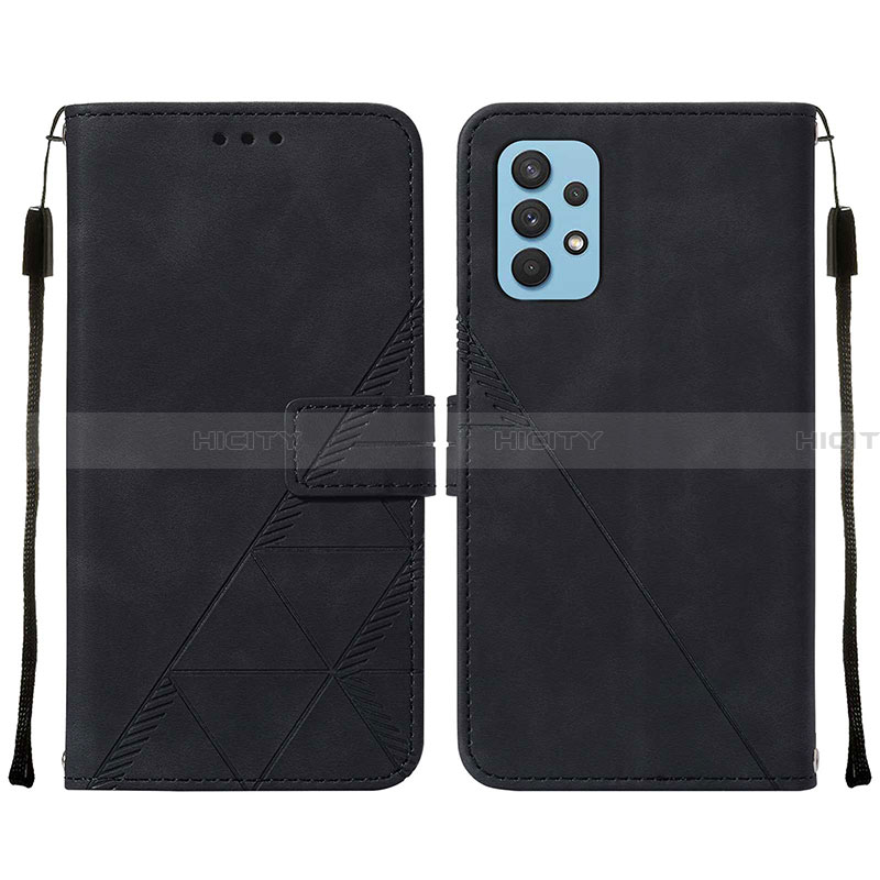 Coque Portefeuille Livre Cuir Etui Clapet Y01B pour Samsung Galaxy A32 4G Noir Plus