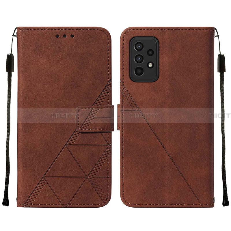 Coque Portefeuille Livre Cuir Etui Clapet Y01B pour Samsung Galaxy A33 5G Marron Plus