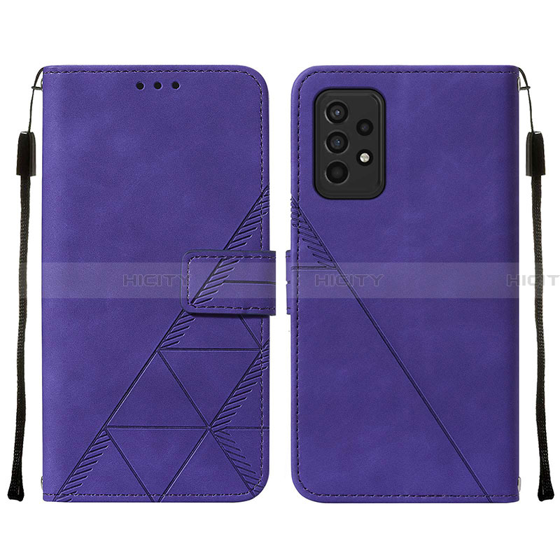 Coque Portefeuille Livre Cuir Etui Clapet Y01B pour Samsung Galaxy A33 5G Violet Plus