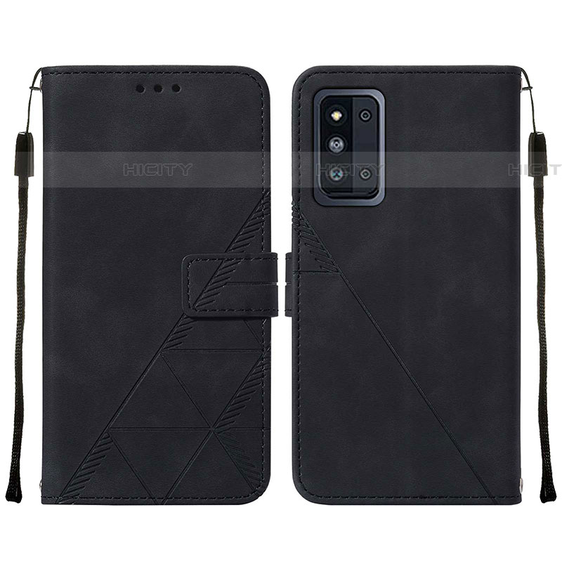 Coque Portefeuille Livre Cuir Etui Clapet Y01B pour Samsung Galaxy F52 5G Noir Plus