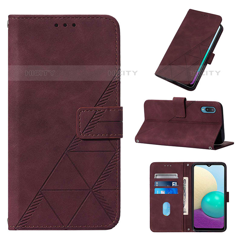 Coque Portefeuille Livre Cuir Etui Clapet Y01B pour Samsung Galaxy M02 Plus