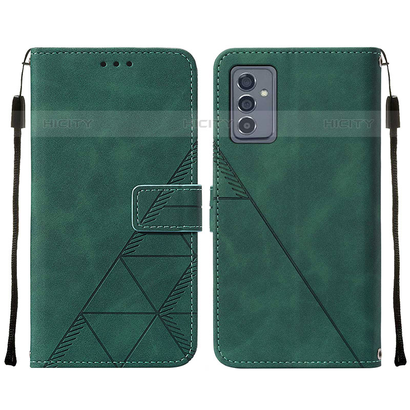 Coque Portefeuille Livre Cuir Etui Clapet Y01B pour Samsung Galaxy Quantum2 5G Vert Plus